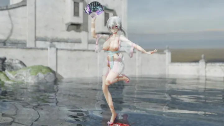 MMD52 汉服萝莉绝顶高潮！弱音酱被巨根插到寄明月