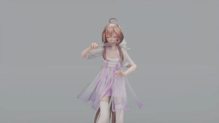 MMD22 汉服真空淫纹乐正绫 千里邀月 极品古风骚穴被狂操到潮喷