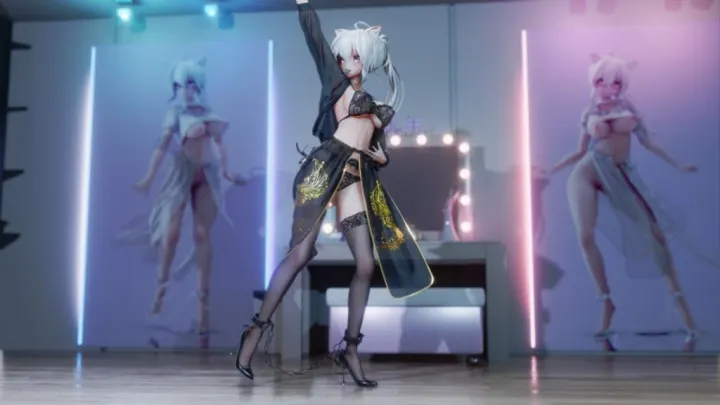 MMD78 汉服黑丝弱音GFRIEND-MAGO 极品骚货淫荡内射