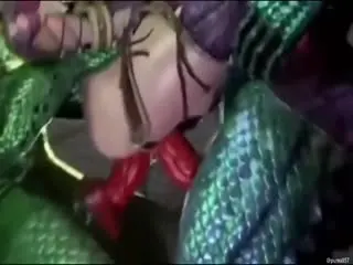 【3D】巨乳菲儿惨遭异种奸群交