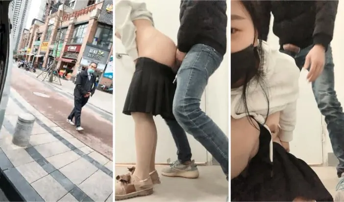 【鹿爷最man】广场搭讪，厕所内啪啪，街头跳蛋喷水，再勾搭小伙带回住处做爱