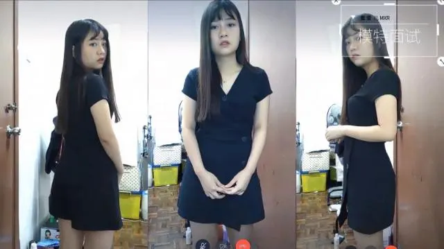 【模特面试】蜜雪儿X360度裸露特写面试, 附生活照。