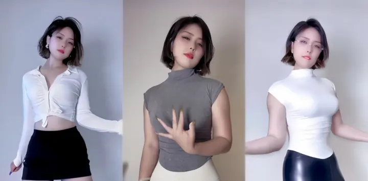快手40万粉丝女网红【猫儿】骚舞大秀，连体灰丝随着音乐节奏扭动淫体，骆驼趾忽隐忽现挑逗至极
