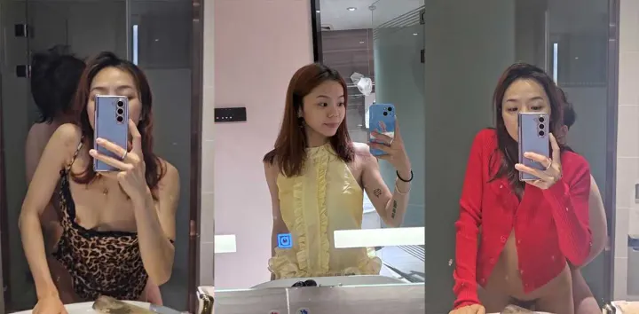 短发小少妇【汪梦霏】性瘾骚货喜欢镜前做爱，边交欢边拍自己淫态，玩裸聊举奶挑逗全程露脸表情骚极