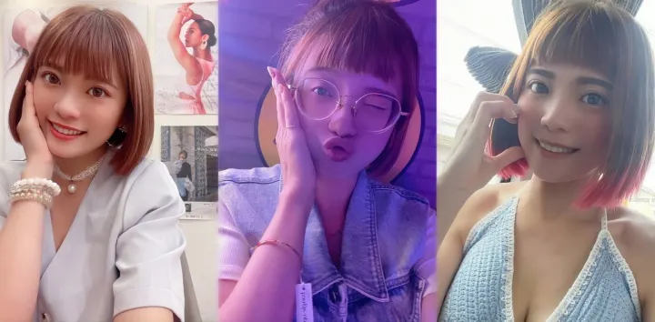 大眼短发妹【邓芷珊】3p做爱调教视频曝光，道具自慰深喉舔屌妥妥的反差骚逼