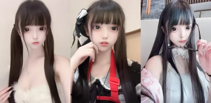 抖音网红萝莉【呆呆呓】户外骑乘假屌自慰，线下约炮大哥狗链做爱无套后入猛操反差炸裂