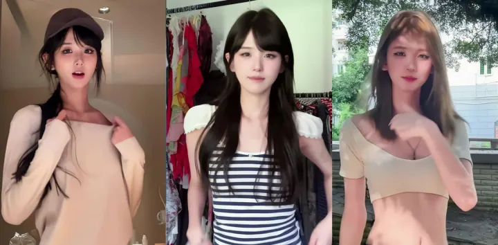 抖音纯欲天花板【井川里予】AI裸体视频，粉嫩蜜穴清晰可见画面香艳诱惑