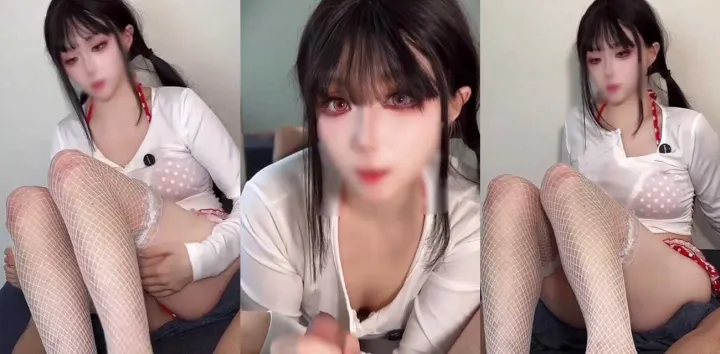 Onlyfans福利姬【鸡教练】樱桃比基尼白丝渔网袜，足交口交骑乘后入火辣上演