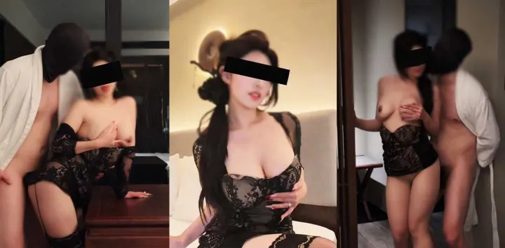 36D巨乳女神【九九橙】性爱新作，黑色蕾丝母狗骑屌自慰，跪舔肉棒被后入猛插，纯欲反差婊彻底沦陷