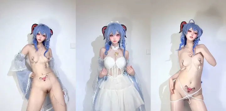 顶级COS福利姬【希尔薇】裸舞新作，白丝紧勒肥臀美乳，一线天骚逼水光潋滟，淫荡扭腰狂摇诱人舔屏