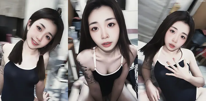 约炮大神爆操21岁纹身学妹【黄欣柔】情趣女仆装丝袜加持诱惑十足，露脸深喉后入狂干反差感直接拉满