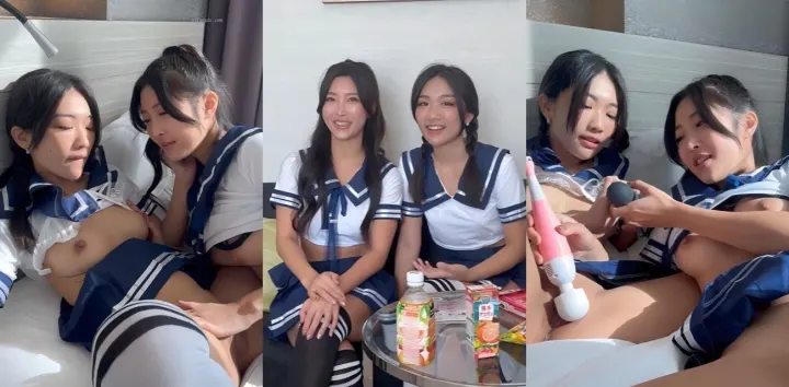 日本知名网黄【水川堇】女同福利，身穿水手服上演激情百合疯狂互舔挑逗多汁蜜穴