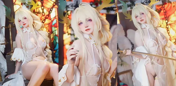 顶级Cos福利姬【阿薰kaOri】新作流出，美乳白皙诱人蜜穴嫩唇磨蹭法杖，色情张力拉满到爆炸