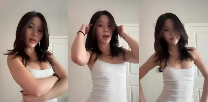 推特网红【sophiekimmx】被渣男曝出性爱视频，白色吊带翘臀后入抬腿狂插被操到哭泣瘫软