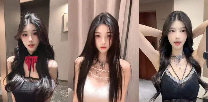 抖音极品御姐【猫梨梨】黑丝红高跟翘腿撩人，露乳黑丝女仆粉兔白丝叉腿自摸，巨乳俯拍画面香艳诱人