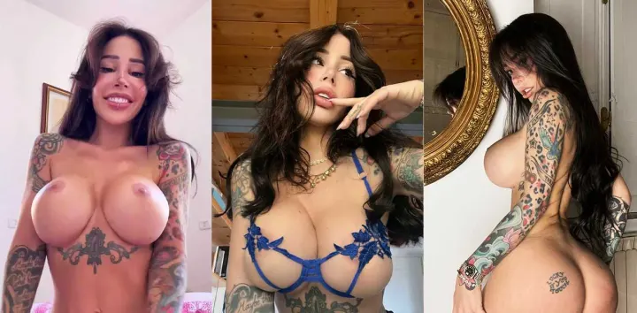 意大利巨乳女优【AlexisMucci】新作流出，骚浪裸身狂刺嫩穴粗黑假屌捅到失禁