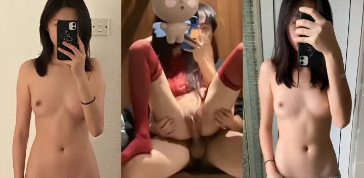 极品身材超嫩女大与体育生炮友激情交欢，身穿红丝女上位坐屌掰穴展示浓精流出