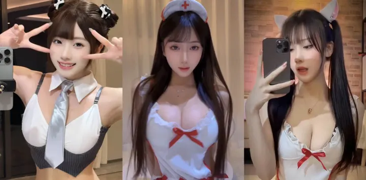 抖音百万粉丝【奶瑶妹妹】福利视频，蜂腰巨乳诱惑爆表，多款情趣装展示完美曲线让人沉迷