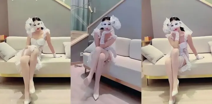 极品淫乱女神【Lisa】化身绝色婚纱新娘，女上位翘二郎腿迎合狂操