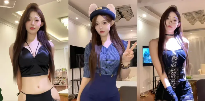 抖音高颜值女网红【柠檬然】付费定制热舞，挑逗舞姿配合魅惑眼神撩人至极