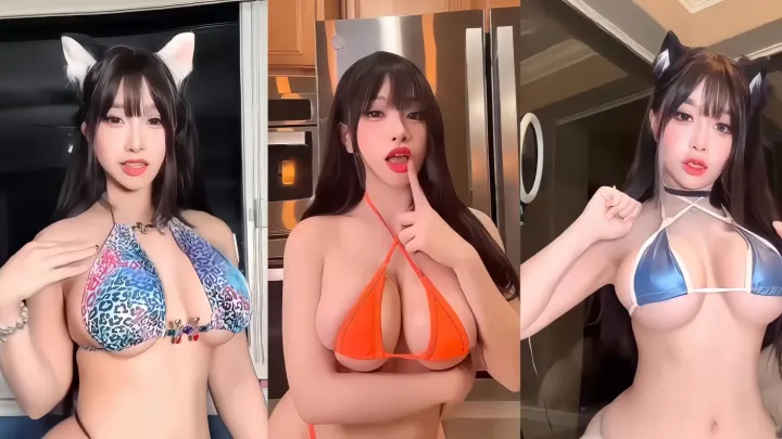 TikTok极品尤物【asianbunnyx】点燃无数人心！