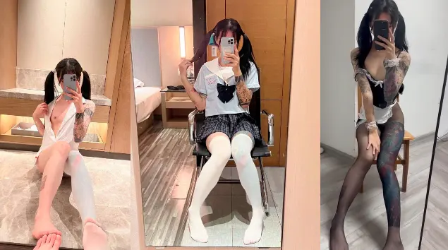 双马尾符文精神小妹，身材娇小却野性十足与男友做爱视频刺激流出