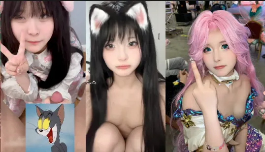 推特网红福利【姬洛宝】cos圈有名的骚鸡，颜值甜美身材性感自慰粉嫩小穴玩的淫水直流