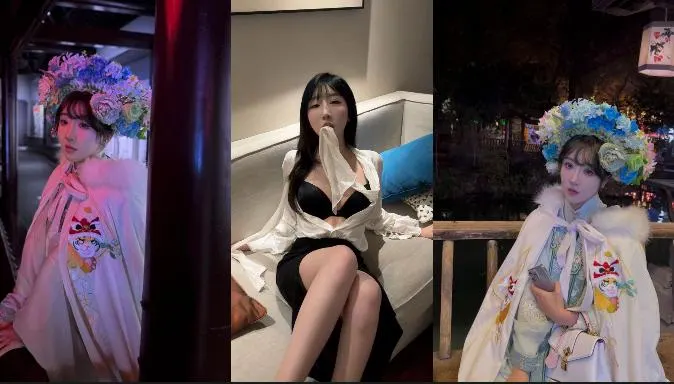 推特骚逼【酣睡小熊】凌晨被金主爸爸召唤上演制服秀，大半夜的街头玩露出