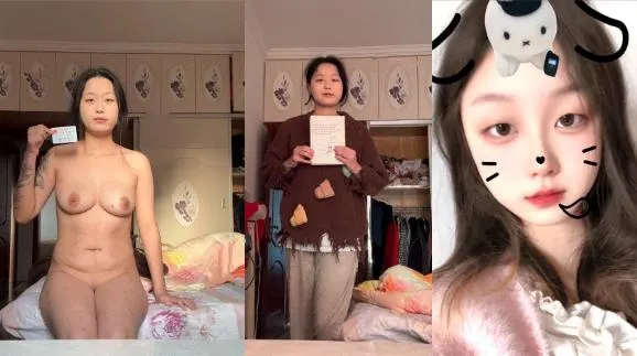 重庆纹身妹【莫盈】裸贷3000元，自慰视频曝光