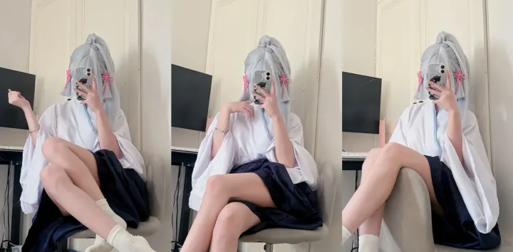 萝莉网黄【柔柔呱】神里绫华制服性爱私拍，白嫩酮体展露美乳粉穴勾人心扉，主动骑乘肉棒肥臀扭动高潮不止