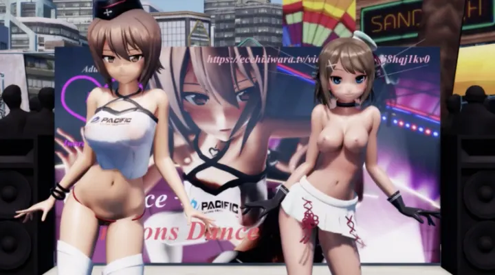 MMD巨乳动漫娘骚穴狂抖淫浪热舞，肉棒插爆喷汁高潮