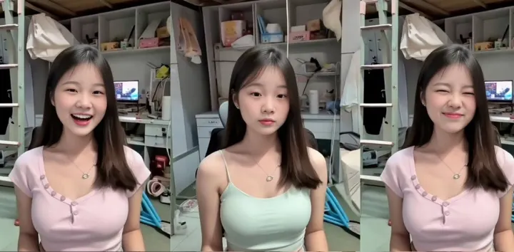 广东超可爱少女【周诗彤】为爱上头拍裸贷视频给男友买手机，逾期未还用身体抵债，被债主无套打桩爆操