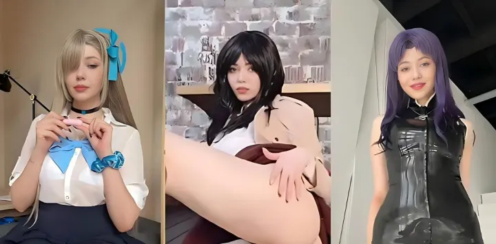 俄罗斯顶流女神【AlinaBecker】肥臀巨乳淫荡挑逗，Cos装紧裹娇躯尽显风骚
