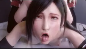 蒂法巨乳Cosplay，最终幻想骚穴被爆操内射