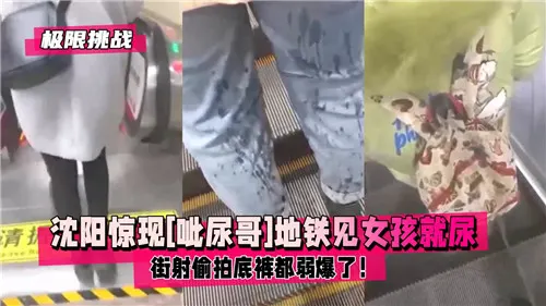 沈阳地铁痴汉狂魔 当众尿射少女裙底 骚逼颤抖偷拍全程
