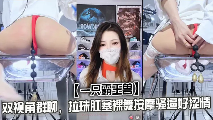 【一只霸王兽】双视角群聊，拉珠肛塞裸舞按摩骚逼好涩情