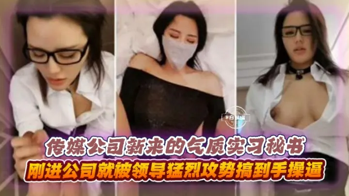 传媒公司新来的气质实习秘书，刚进公司就被领导猛烈攻势搞到手操逼