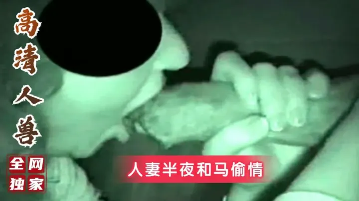 ①【稀缺人兽精彩完整版】少妇夜里忍不住寂寞去农场找公马玩