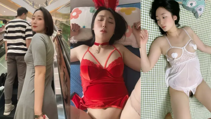 【S级泄密】唐山良家小娇妻彻底放开，换上各种暴露情趣装从害羞到狗链含球，白皙肥臀露脸性爱自拍